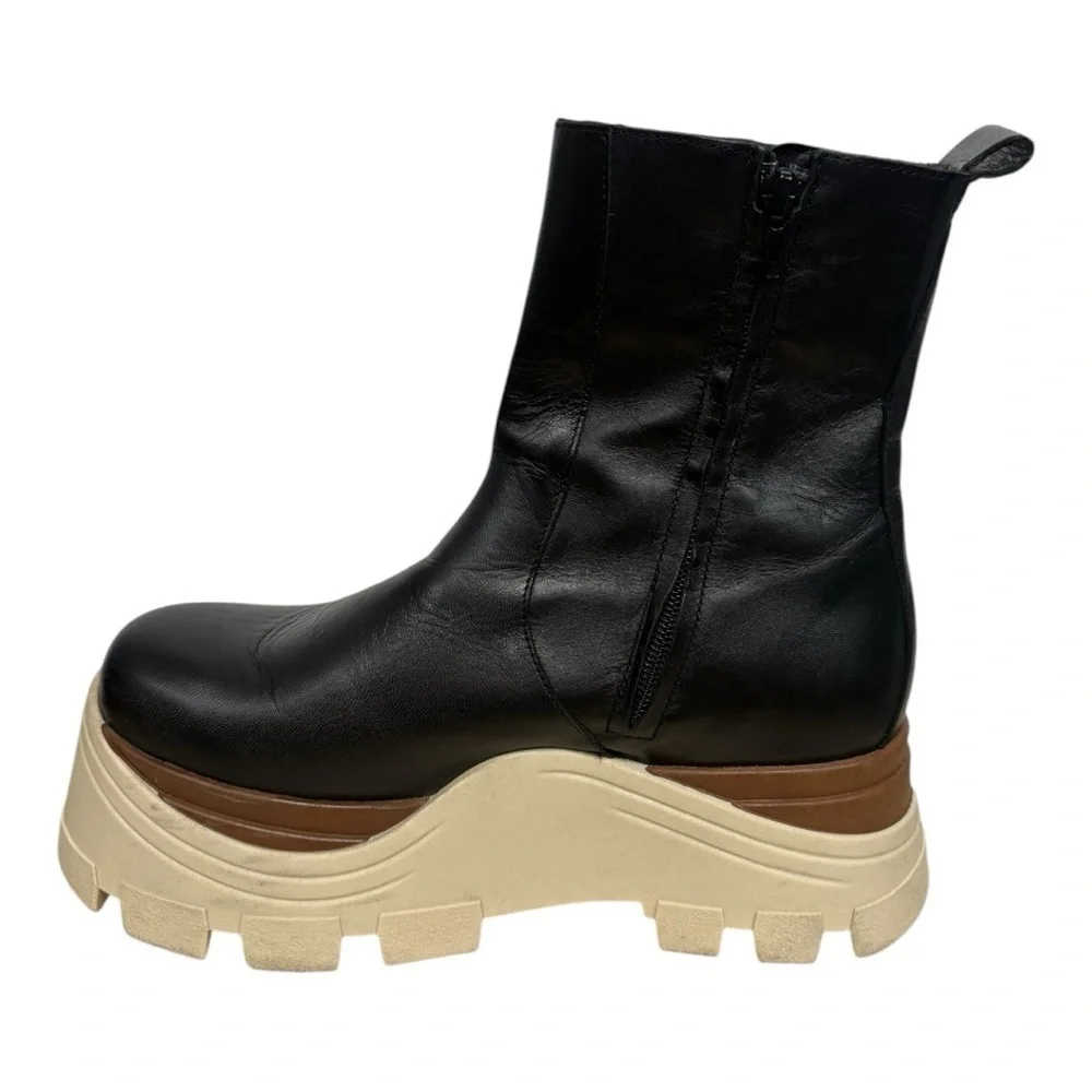 Alohas Phoenix Chunky Chelsea Platform Boots Size 39